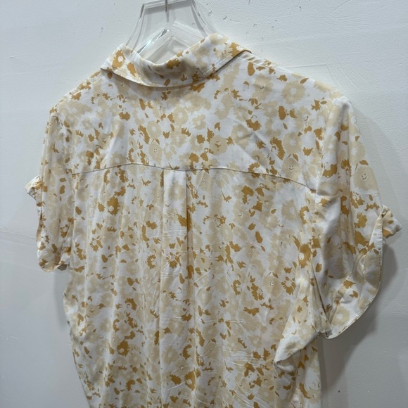 Samsoe & Samsoe Majan Short Sleeve Shirt in Desert Flower Medium - Picture 6 of 7